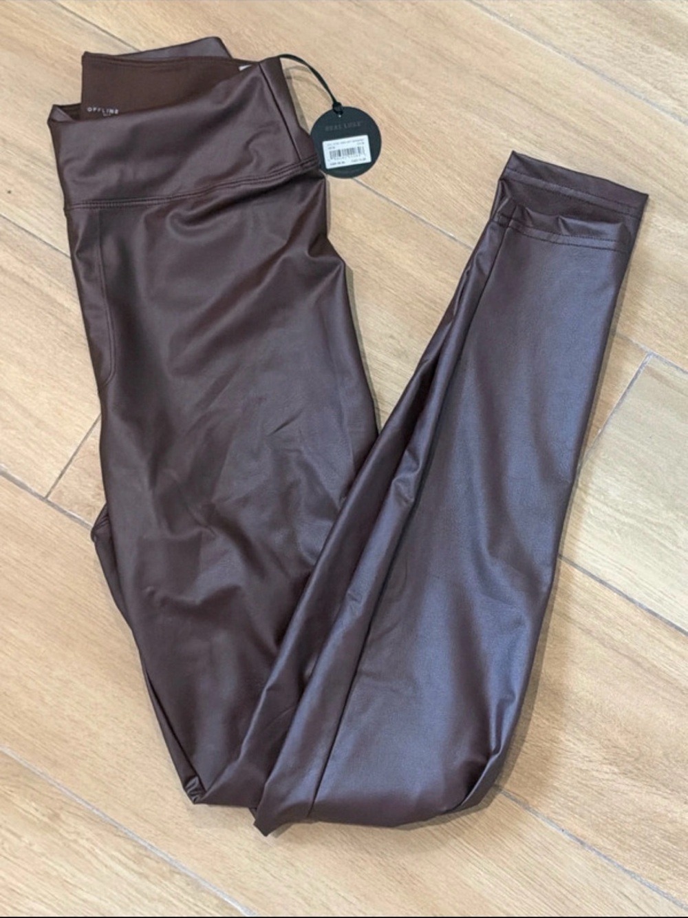 BNWT Brown Flux Leggings
